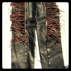 NWT Womans UNIK XXL Leather Motorcycle Chaps